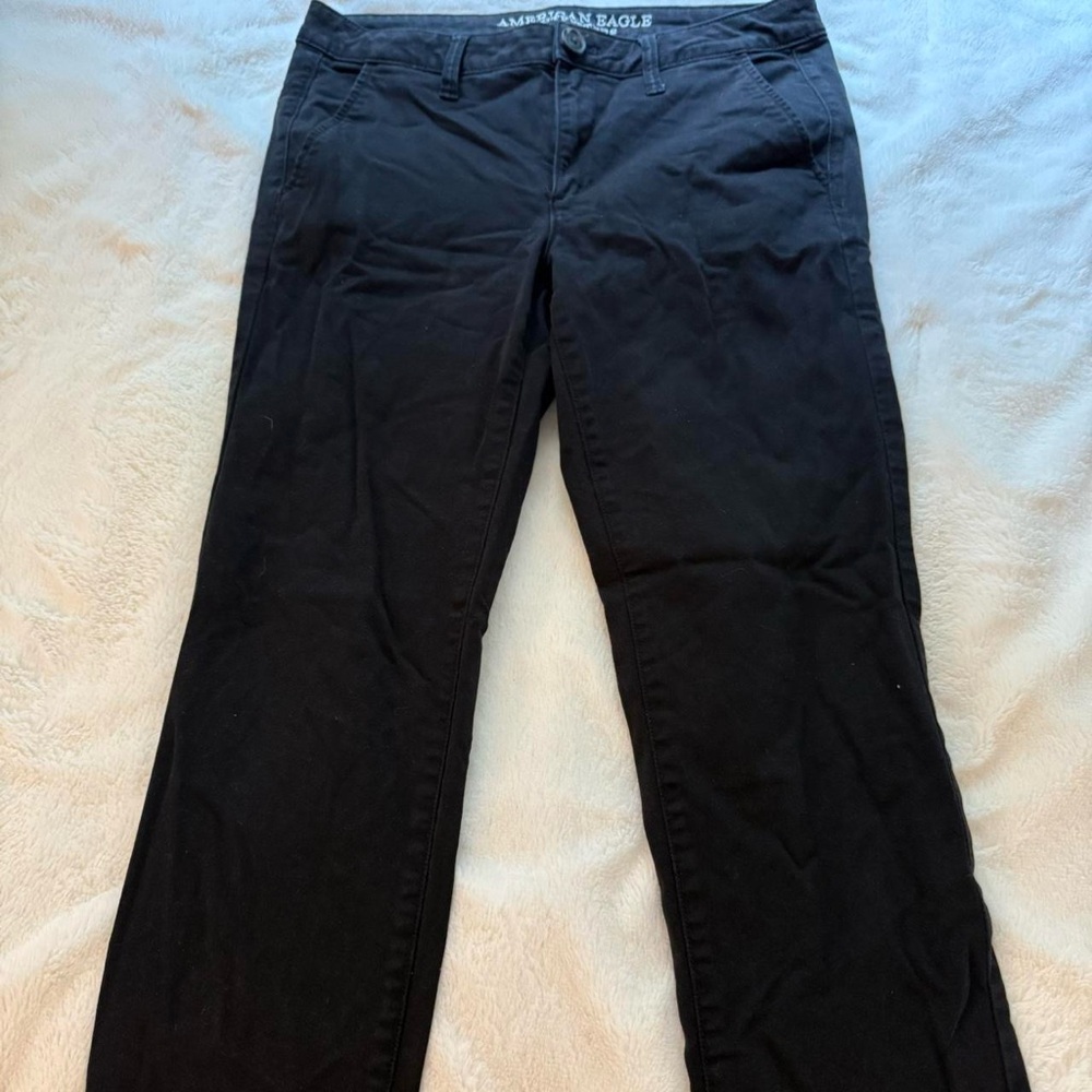 American Eagle Outfitters Black Straight Leg Jeans